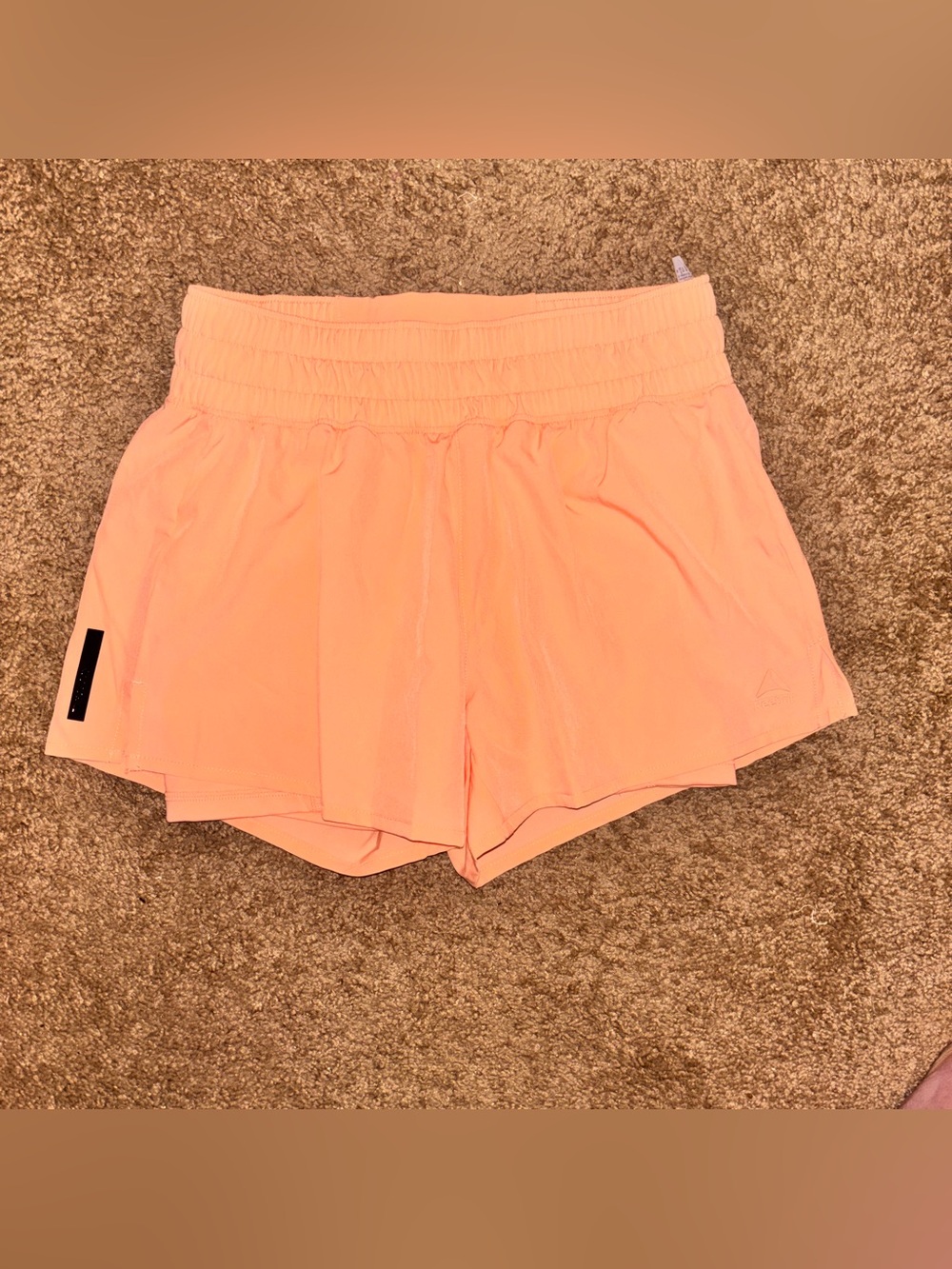 Reebok Peach Athletic Running Shorts